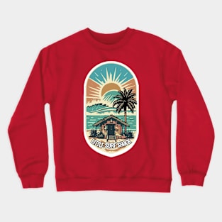 Surf Shack Vintage Retro Surfing Beach Crewneck Sweatshirt